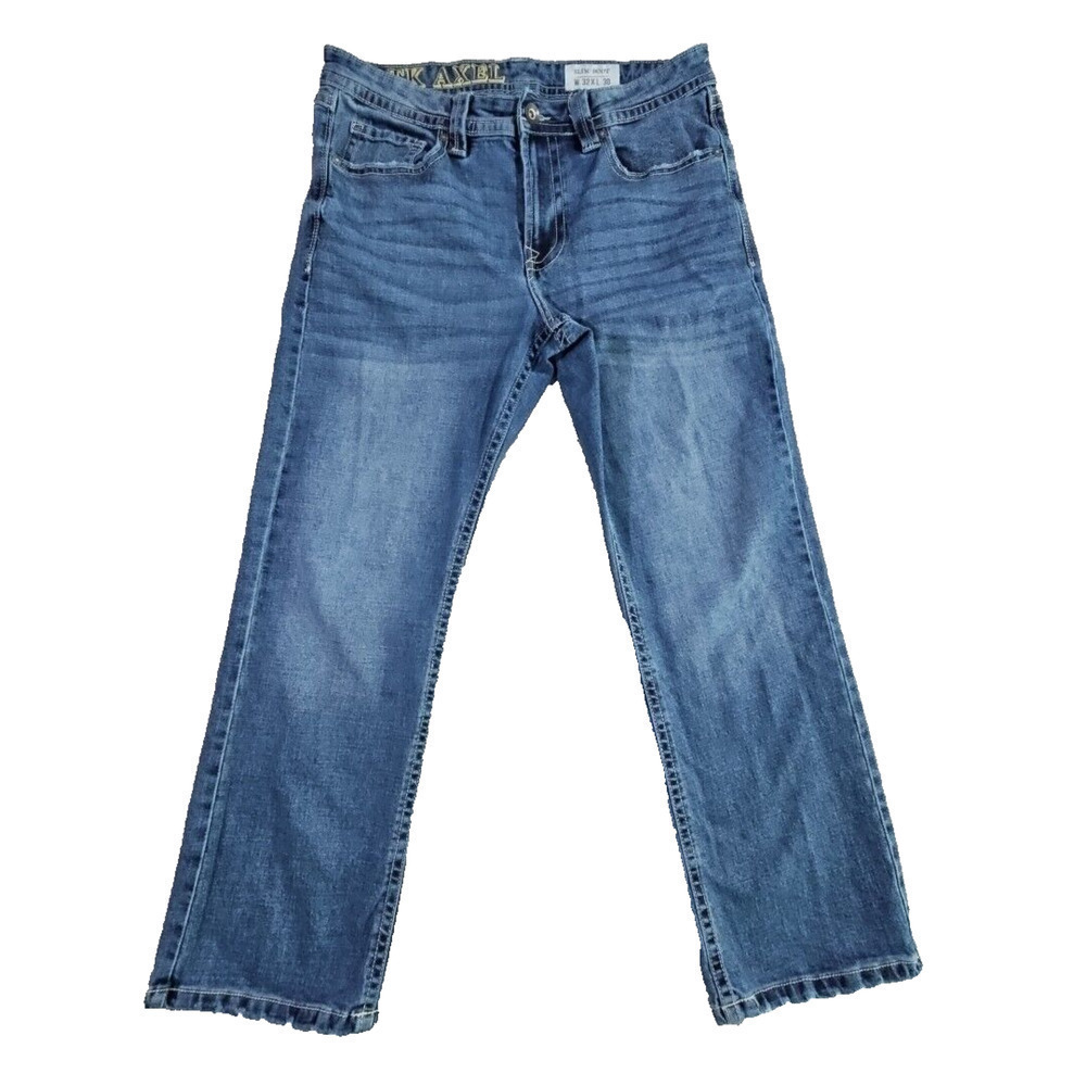 TK Axel Jeans Men's W32 x L30 Mediterranean Boot Cut Flap‎ Pockets S# AXM80074